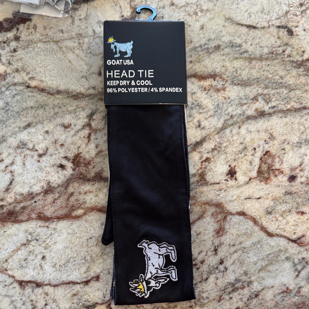 GOAT USA Black Head Tie for Kids